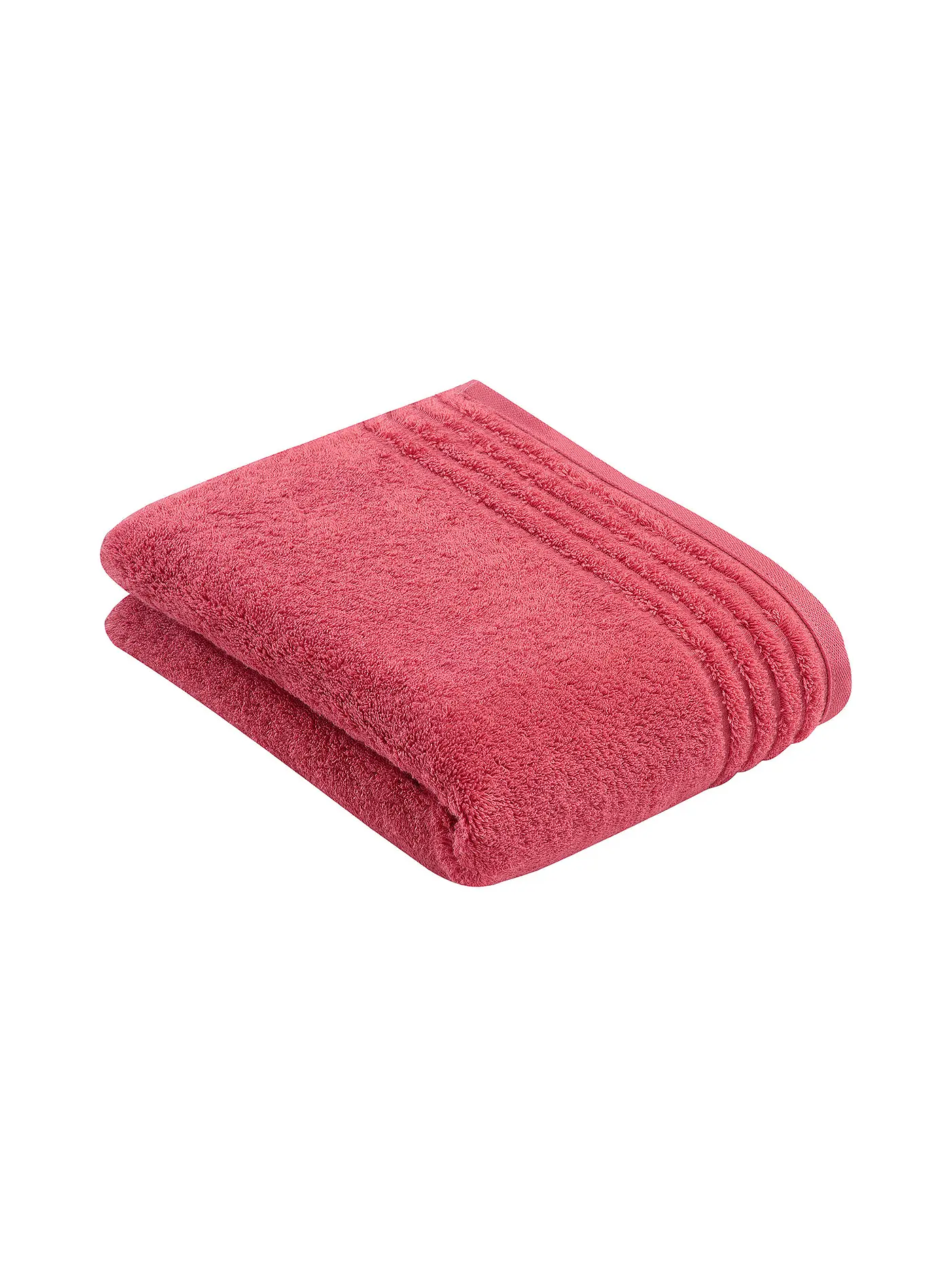 VOSSEN | Duschtuch "Vienna Style - Supersoft" 67x140cm (Weiss) | rosa